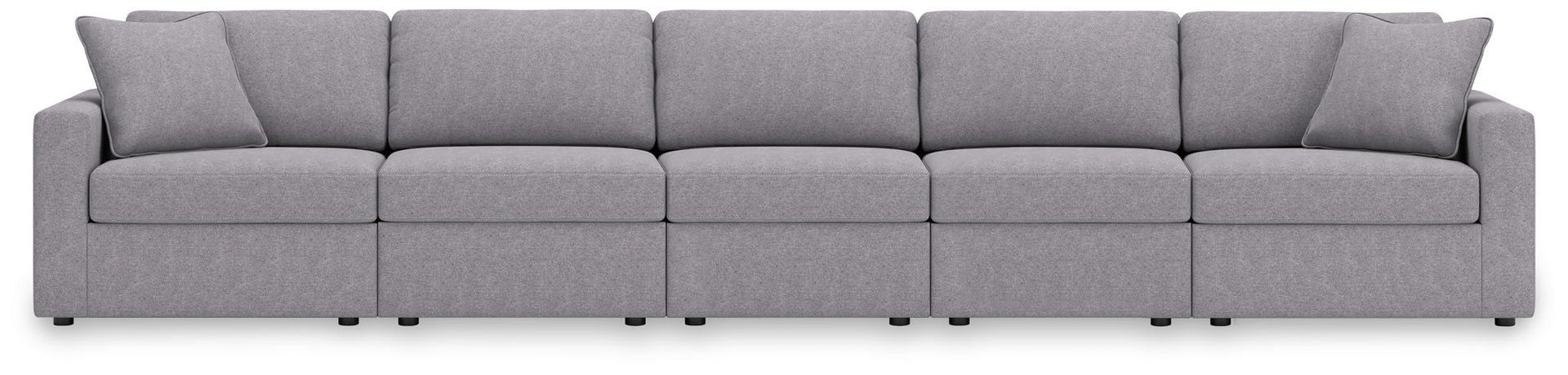 Modmax - 5-Piece Sectional With 3 Armless Chairs - Granite