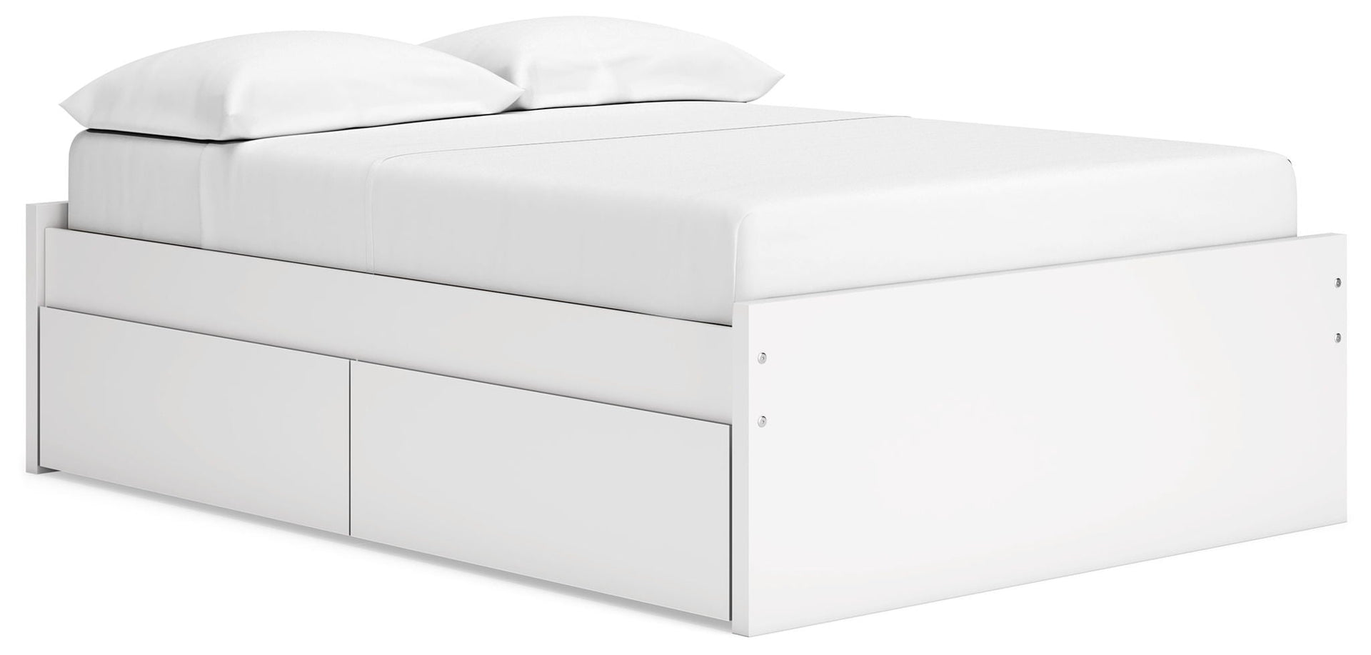 Onita - Full Platform Bed With 2 Side Storage - White