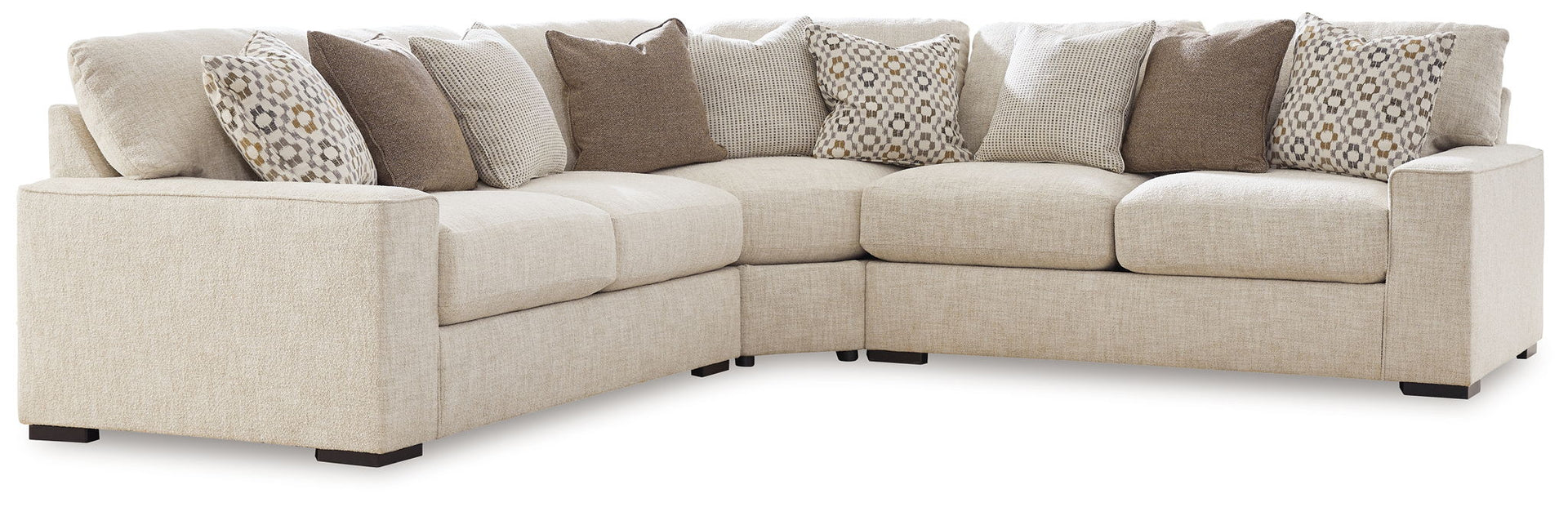 Abberson - 3-Piece Sectional - Oatmeal