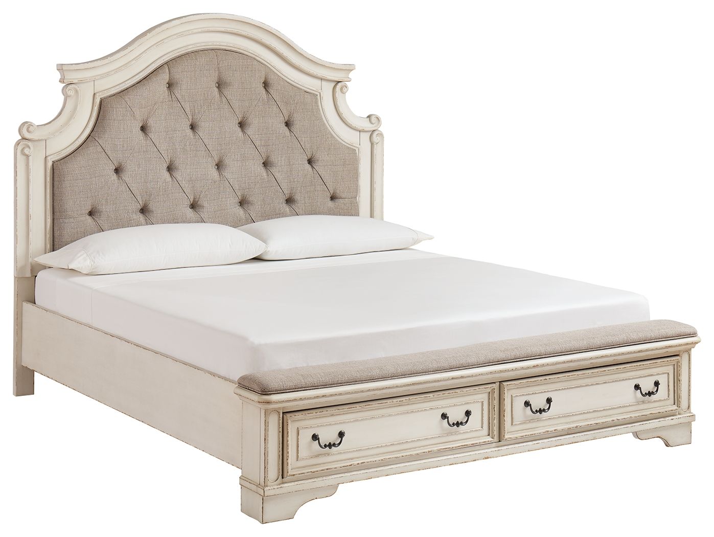 Realyn - King Upholstered Bed - Two-tone