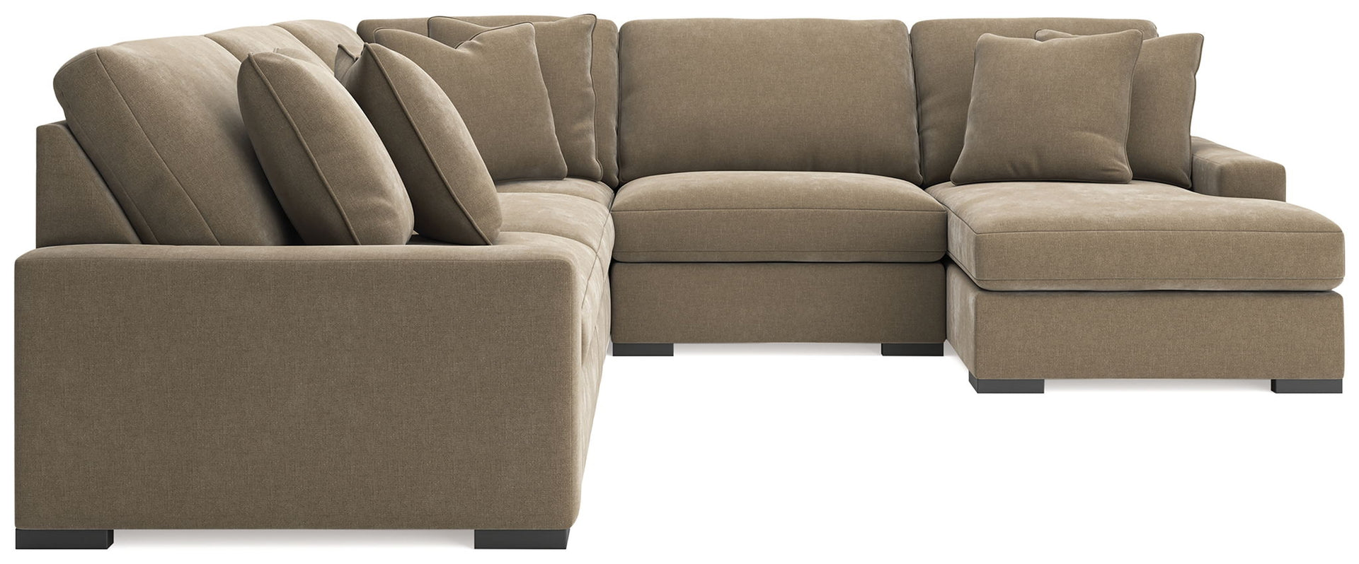 Calden - 5-Piece Sectional With RAF Corner Chaise - Sable