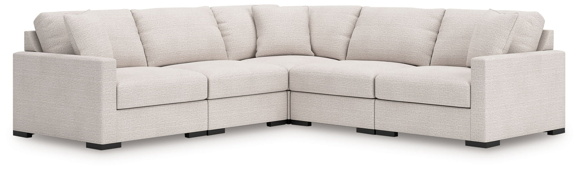 Omaha By Ashley - 5-Piece Sectional - Stone