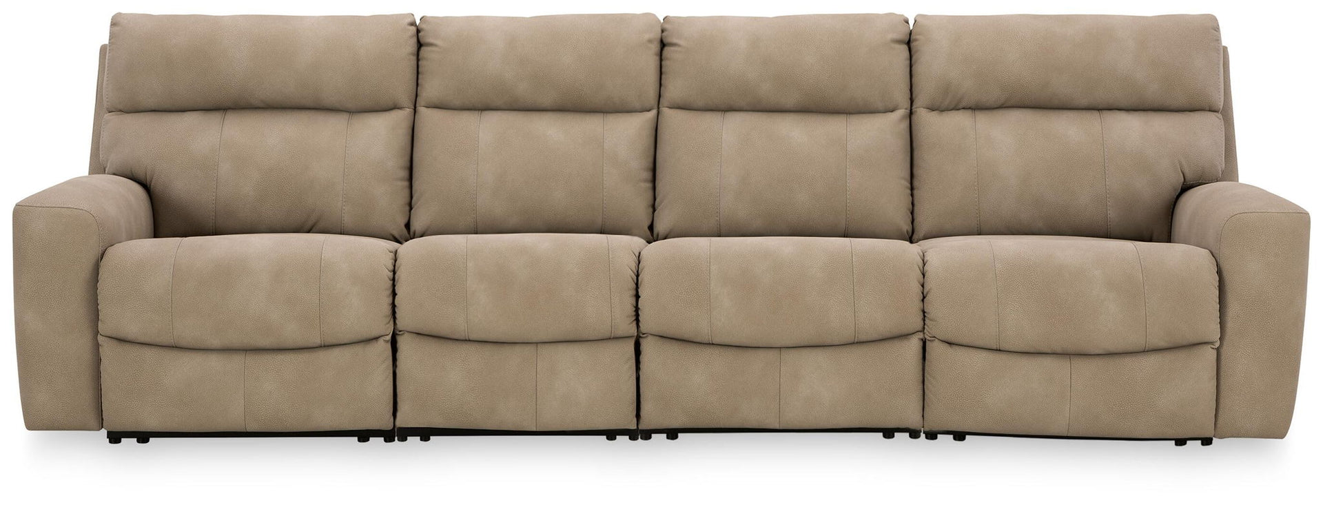Next-Gen Durapella - 4-Piece Power Reclining Sectional With 2 Power Armless Recliners - Sand