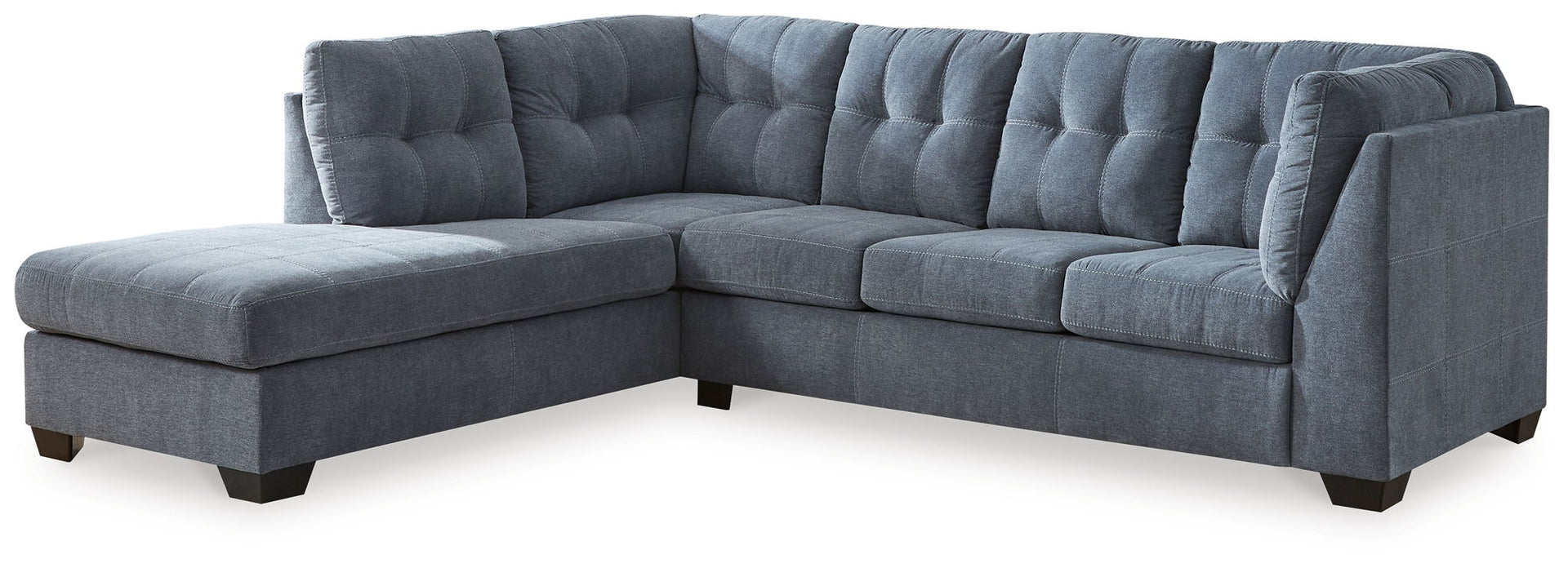 Marleton - 2-Piece Sleeper Sectional With Laf Corner Chaise - Denim