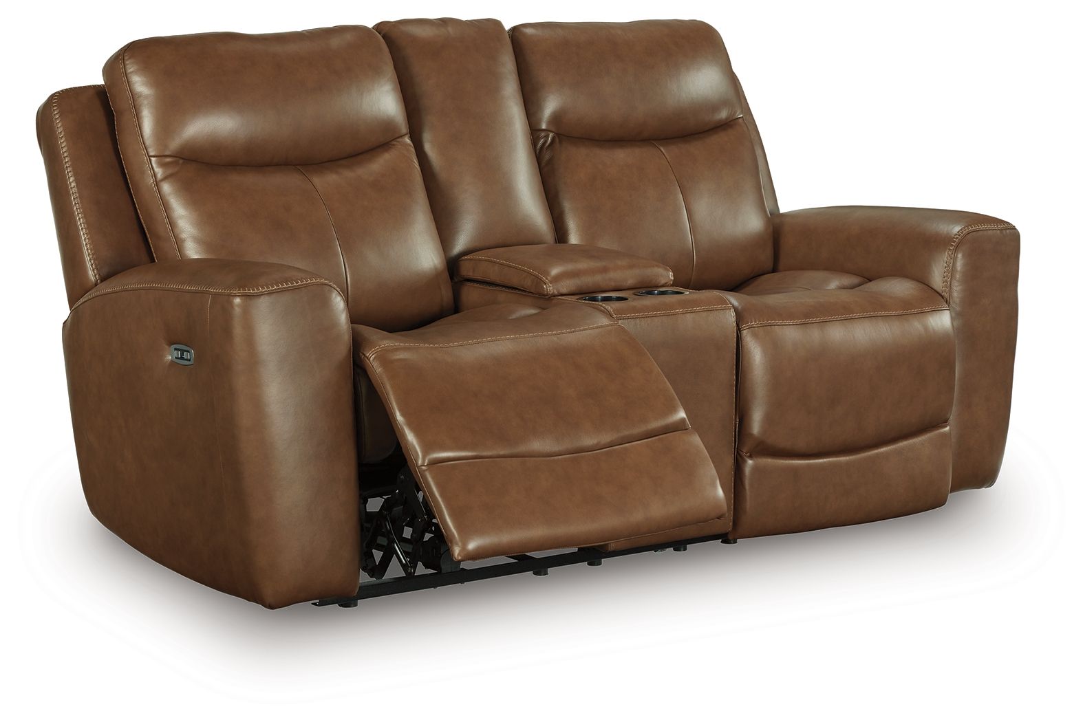 Momentum Moves - Power Reclining Loveseat With Console / Adjustable Headrest - Amber