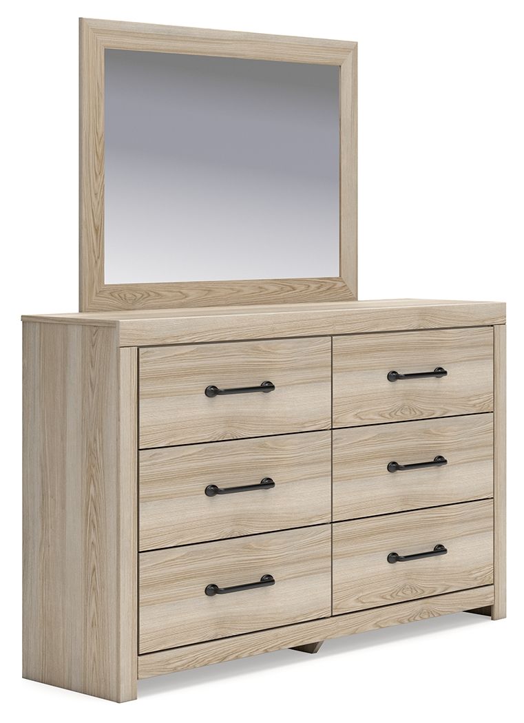 Senbry - Dresser And Mirror - Tan