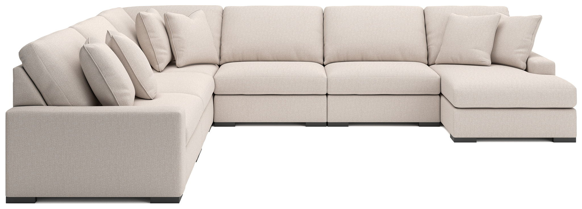 Calden - 6-Piece Sectional With RAF Corner Chaise - Oyster