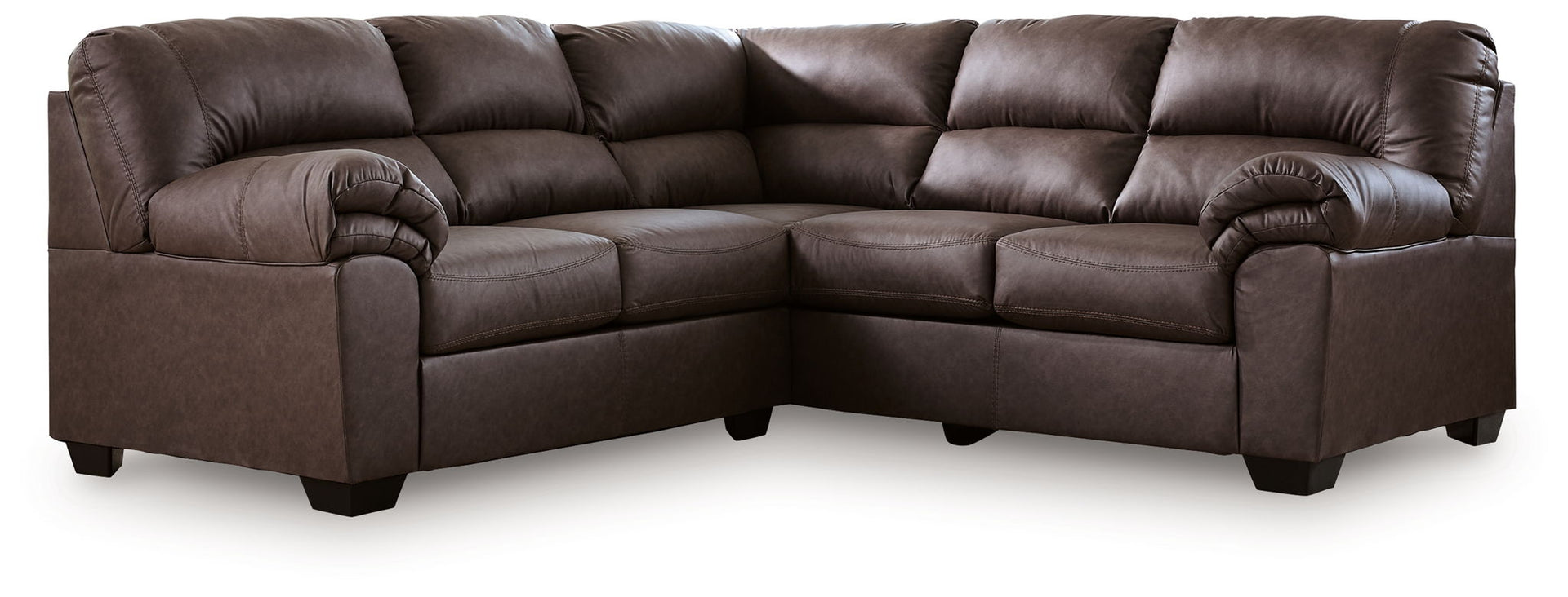 Whitlock - 2-Piece Sectional With RAF Sofa With Corner Wedge - Umber