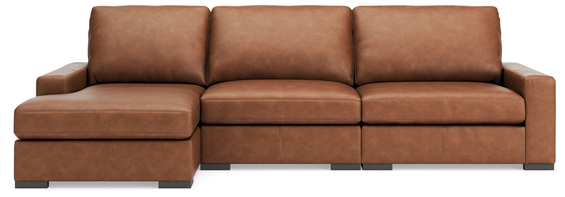 Calden - 3-Piece Sectional With LAF Corner Chaise - Caramel