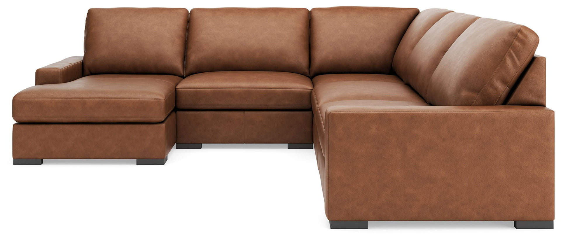 Calden - 5-Piece Sectional With LAF Corner Chaise - Caramel