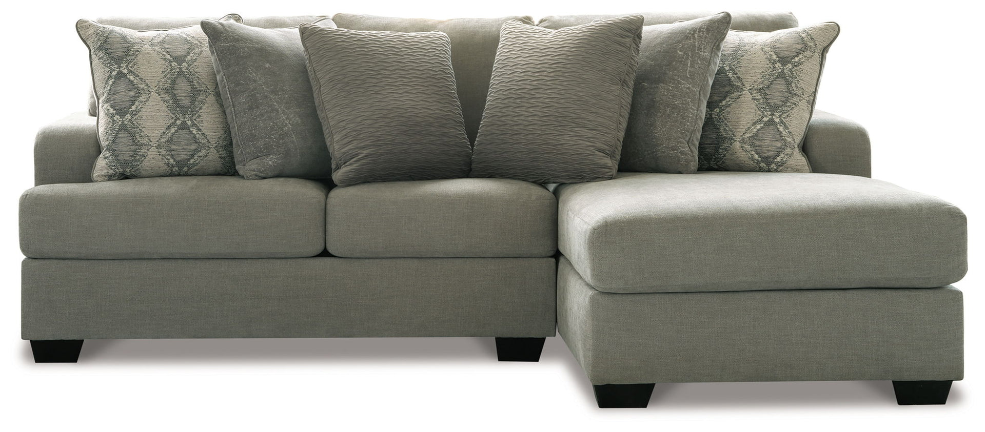 Keener - Right Arm Facing Corner Chaise 2 Pc Sectional - Ash