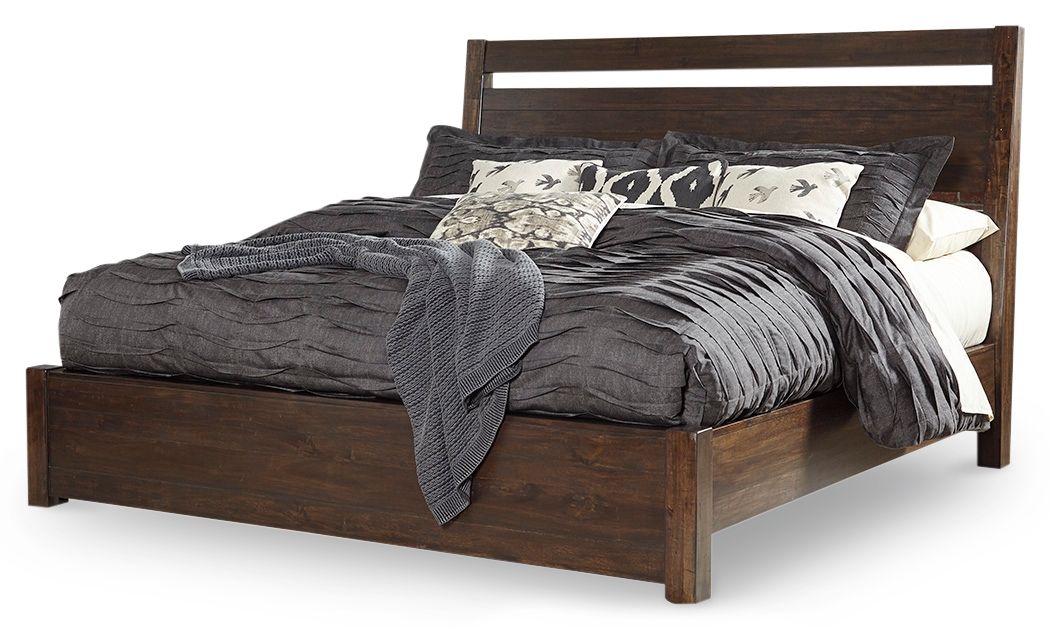 Starmore - Queen Panel Bed - Dark Brown