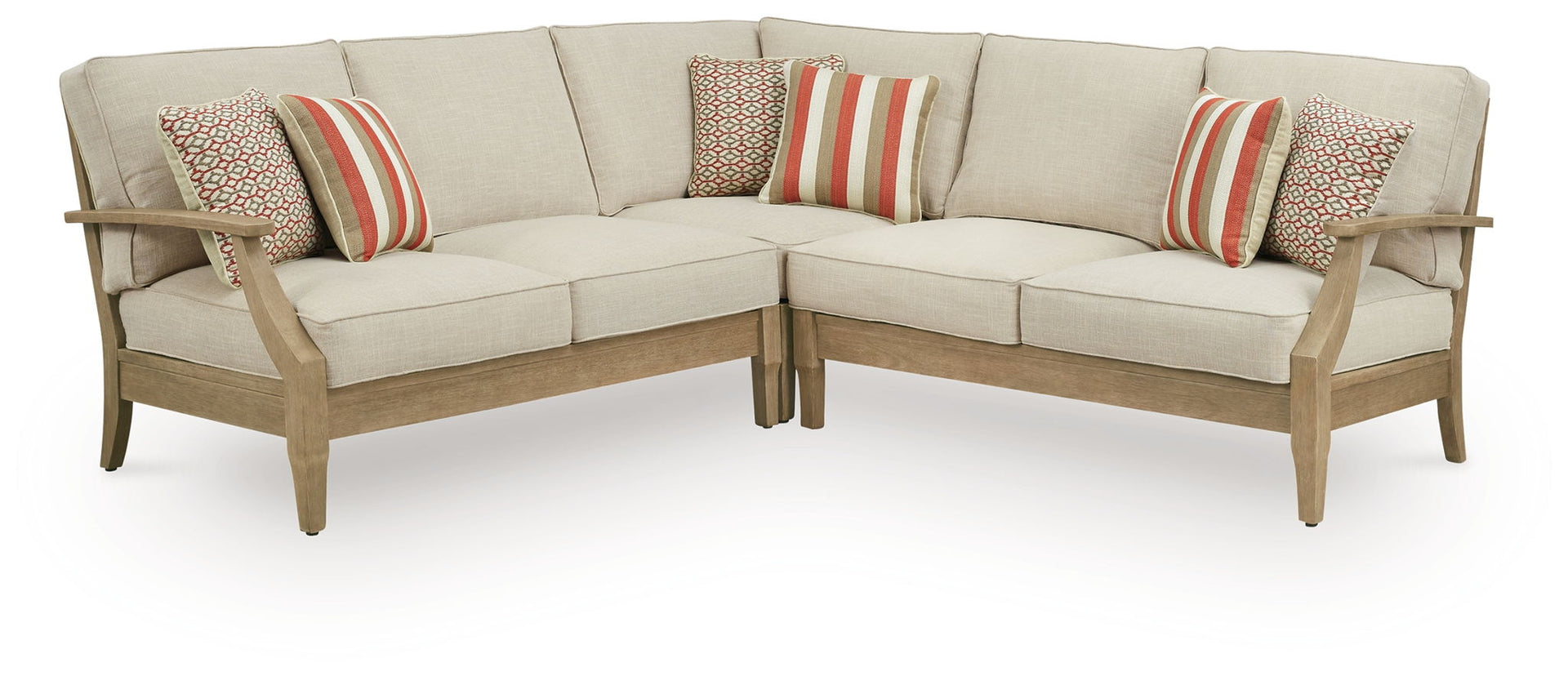 Clare View - 3-Piece Outdoor Sectional - Beige