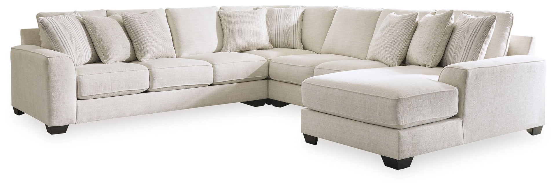 Lerenza - 4-Piece Sectional With Raf Corner Chaise Chaise - Birch