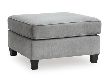 Leeshan - Oversized Accent Ottoman - Steel