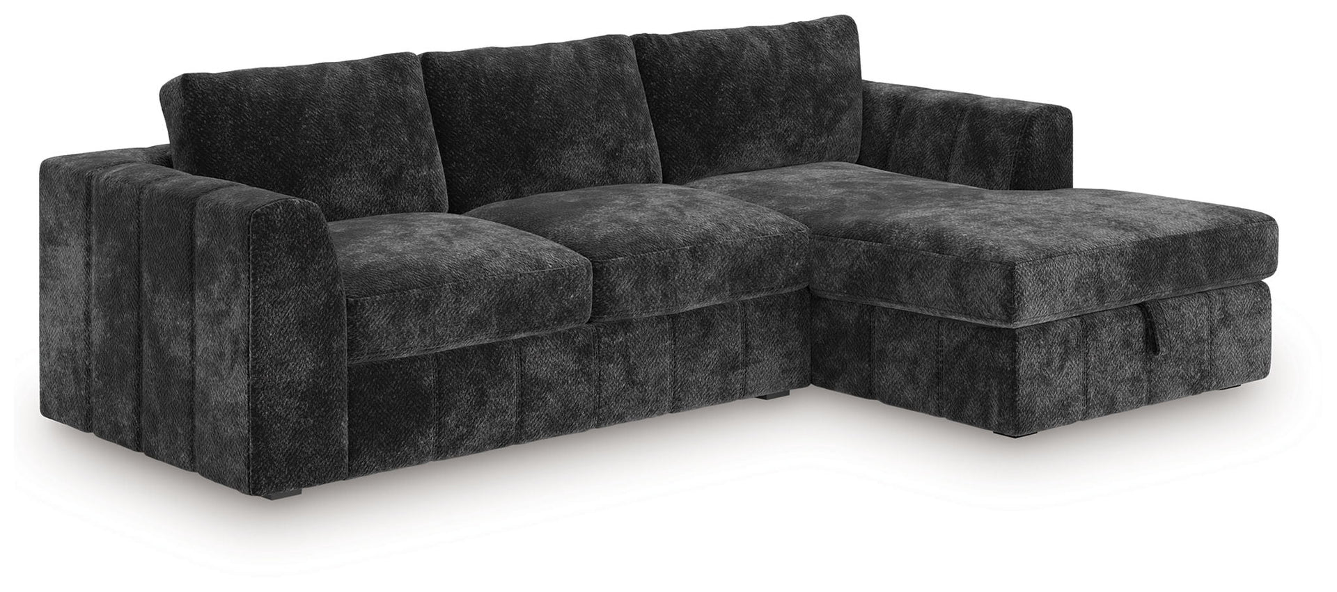 Goodfella - 2-Piece Sectional With RAF Corner Chaise With Storage - Graphite