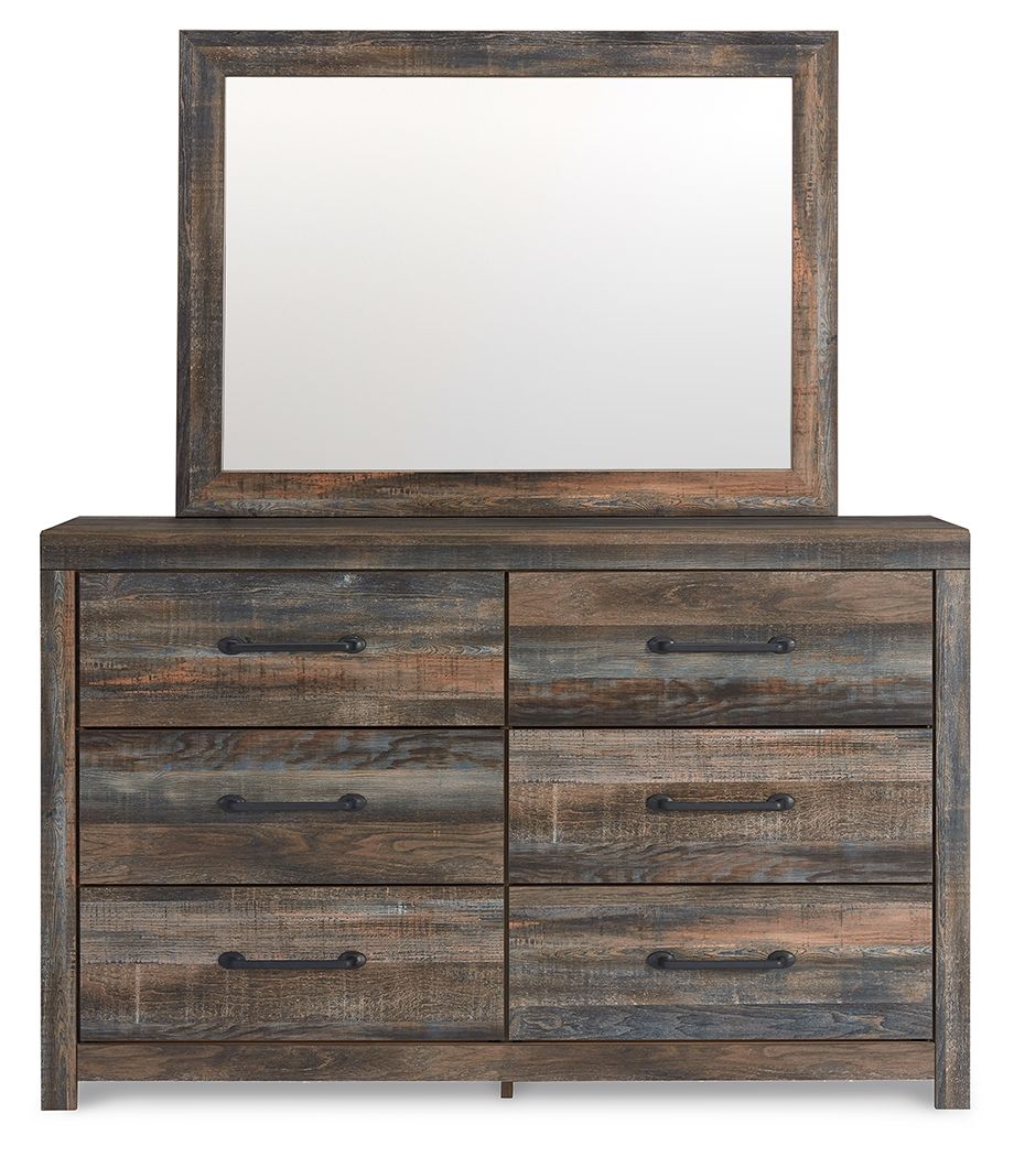 Drystan - Dresser, Mirror - Brown / Beige