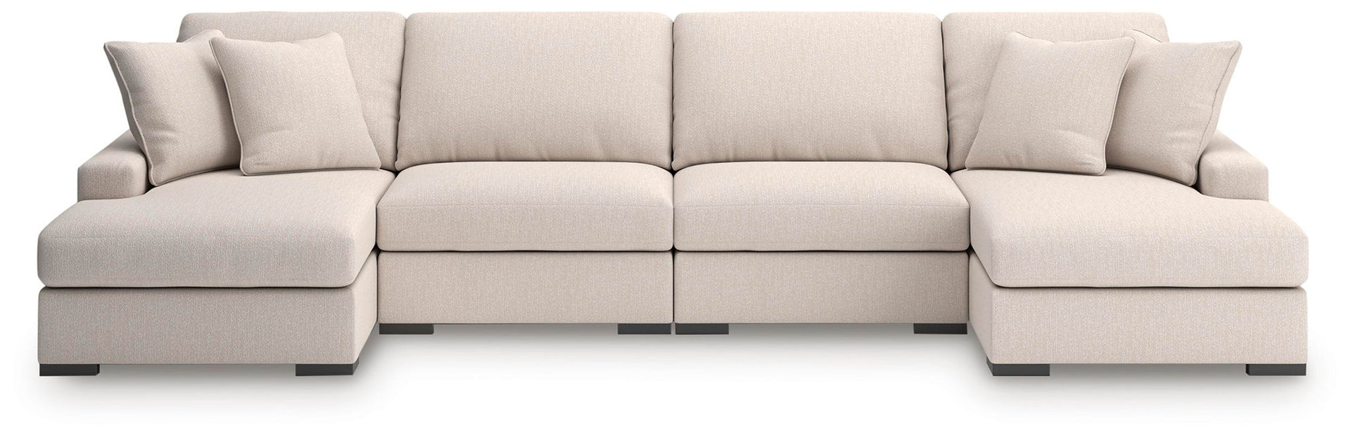 Calden - 4-Piece Sectional With Double Chaise - Oyster