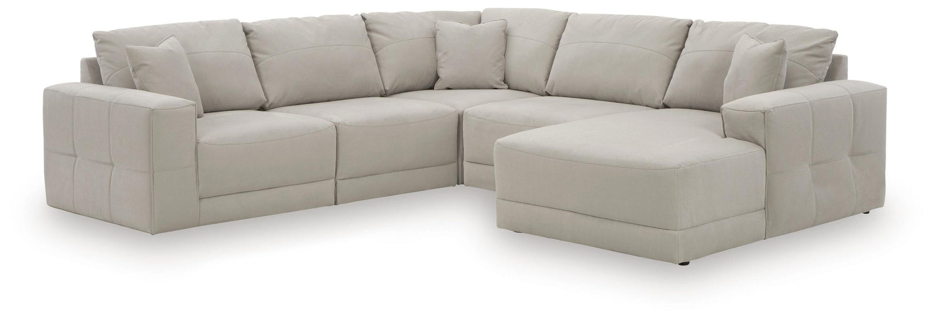 Next-Gen Gaucho - 5-Piece Sectional With RAF Corner Chaise - Gray