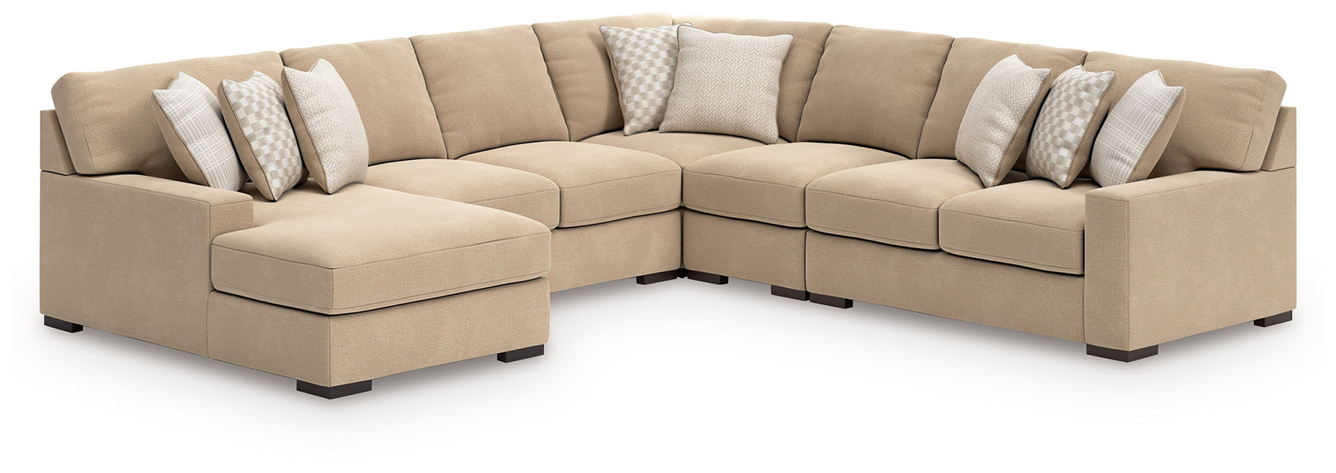 Larce - 5-Piece Sectional With Laf Corner Chaise - Dune