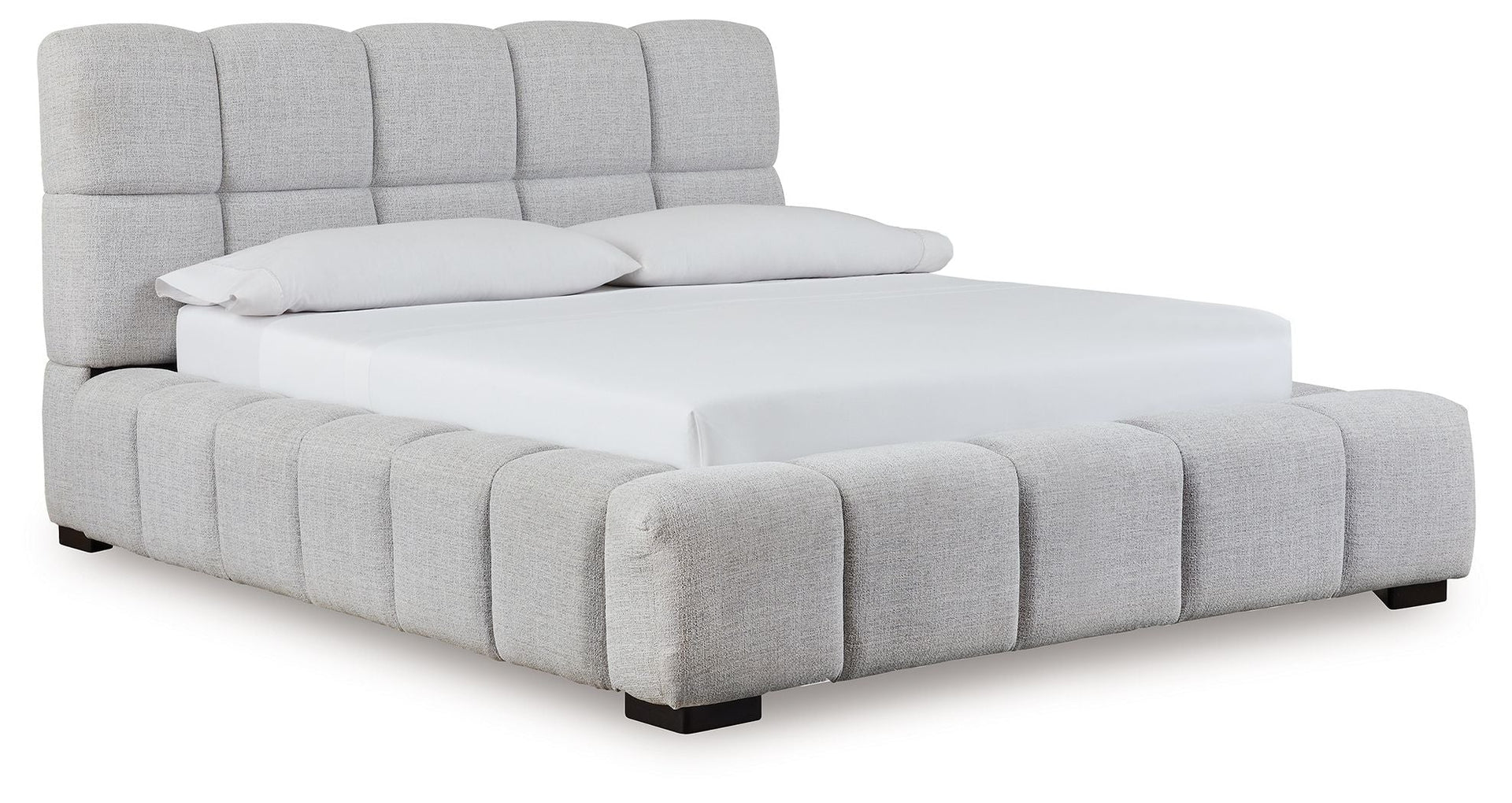 Jesstean - Queen Upholstered Bed - Light Gray