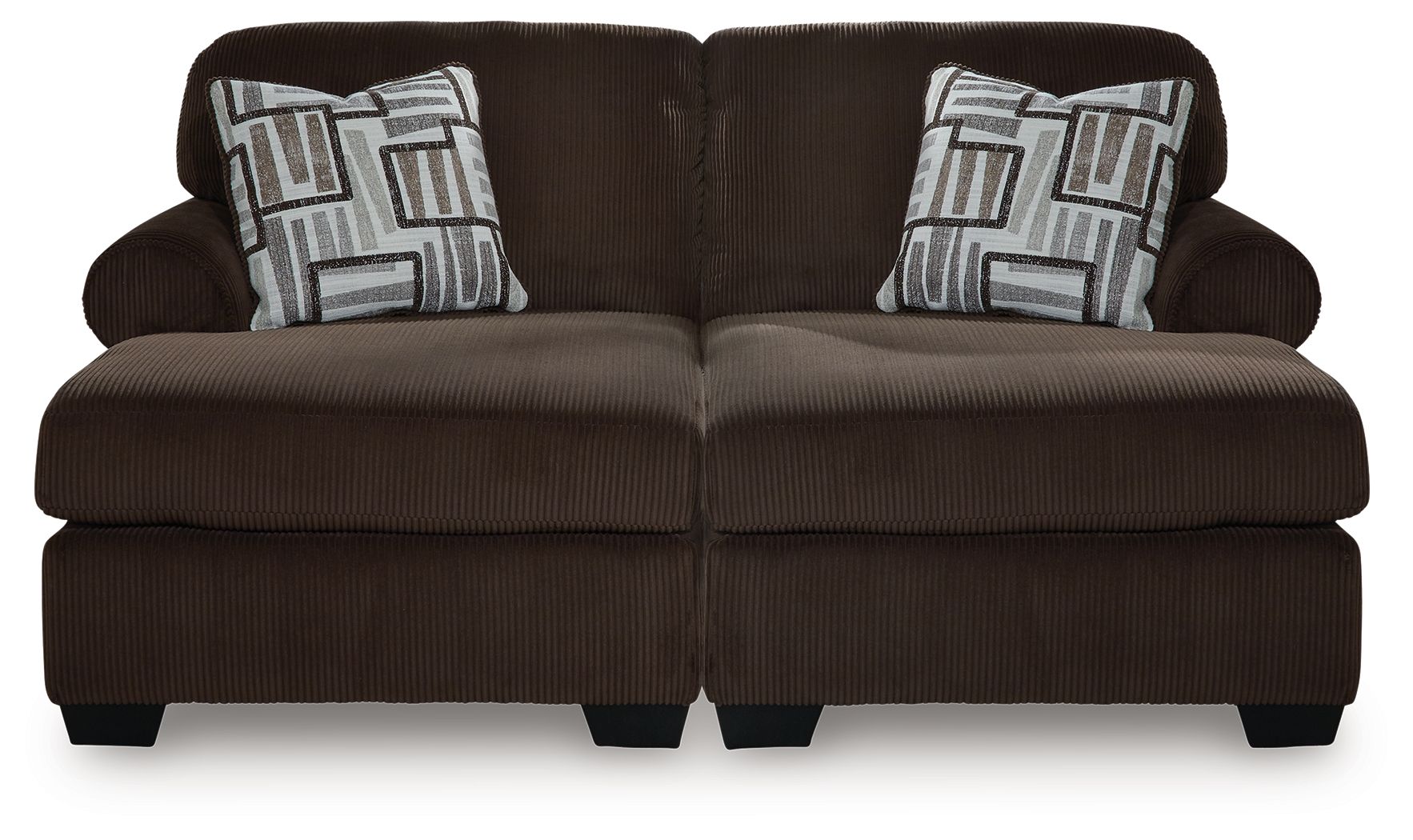 Landsings - 2-Piece Super Chaise - Chocolate