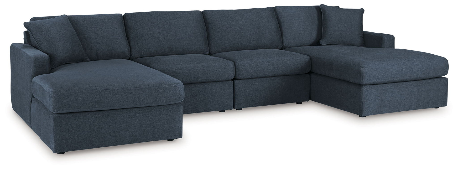 Modmax - 4-Piece Sectional  With Laf And Raf Corner Chaises - Ink