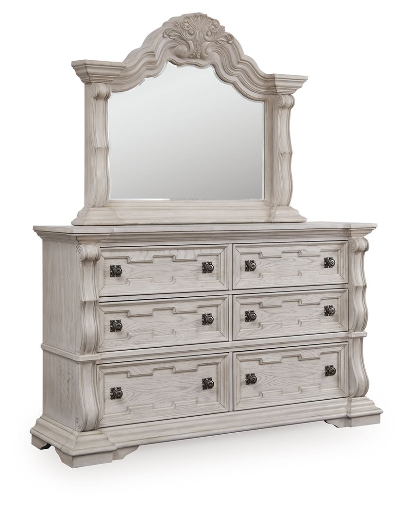 Andonhall - Dresser And Mirror - Antique White