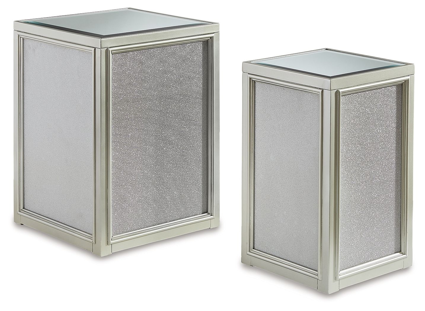 Traleena - Nesting End Tables - Silver Finish
