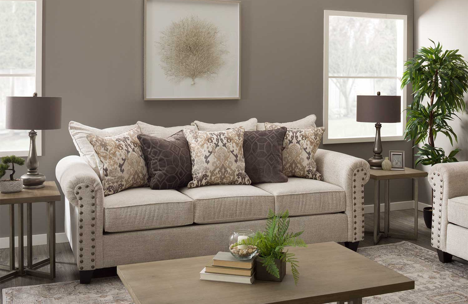 Delta Linen Sofa