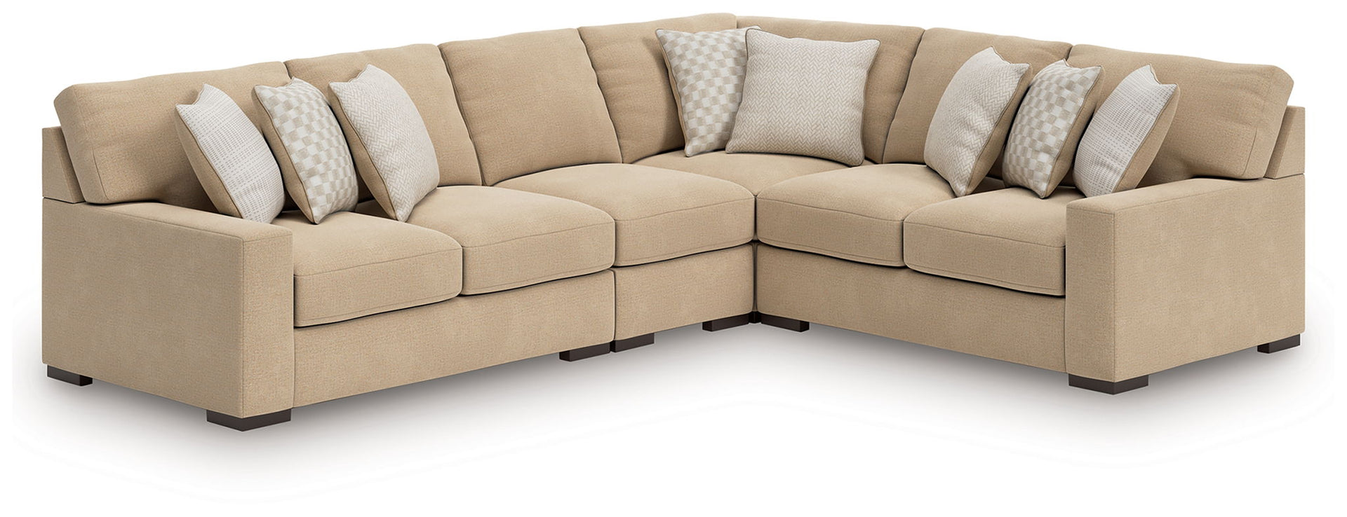Larce - 4-Piece Sectional With Laf And Raf Loveseats - Dune