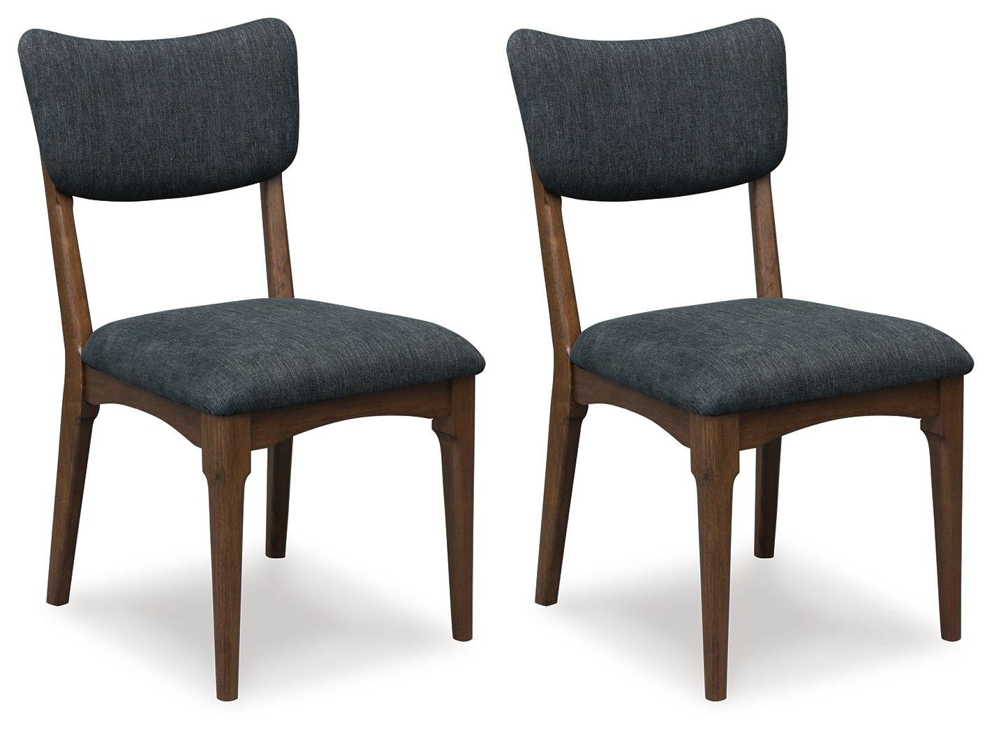Korestone - Dining Upholstered Side Chair - Black / Dark Brown
