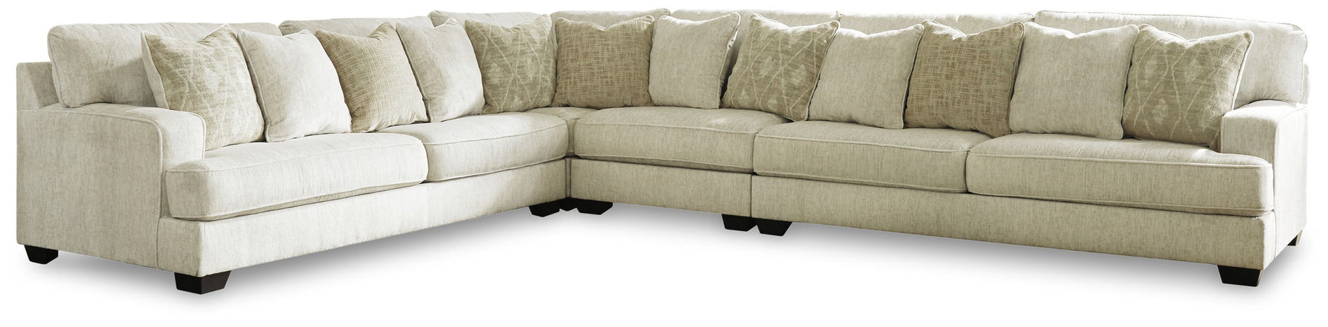 Rawcliffe - Left Arm Facing Sofa 4 Pc Sectional - Parchment