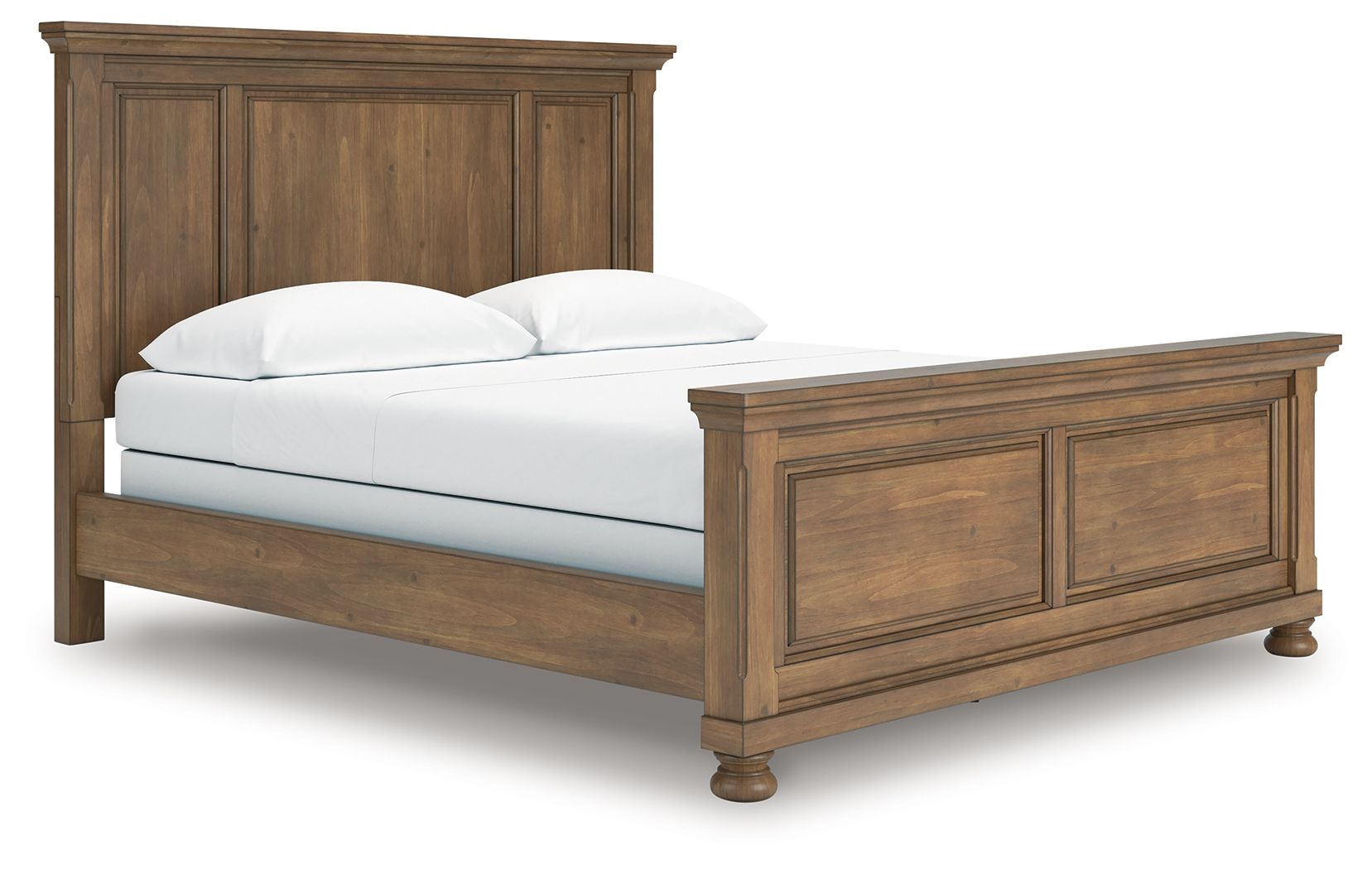 Vandenmore - California King Panel Bed - Medium Brown