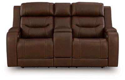 Dreamer - Power Reclining Loveseat With Audio Seating - Brown