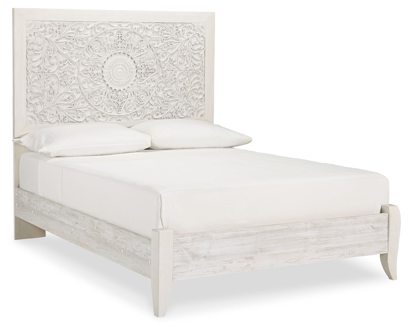 Paxberry - Full Panel Bed - Whitewash