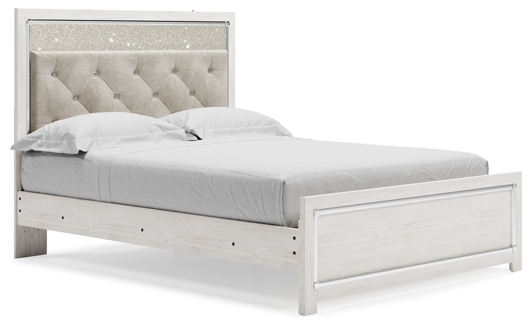 Altyra - Queen Panel Bed - White