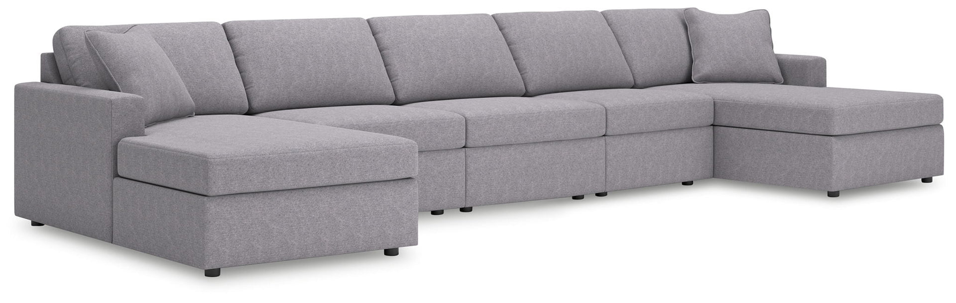 Modmax - 5-Piece Double Chaise Sectional - Granite