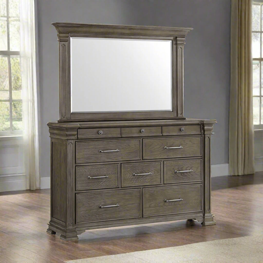 Kings Court Dresser and Mirror