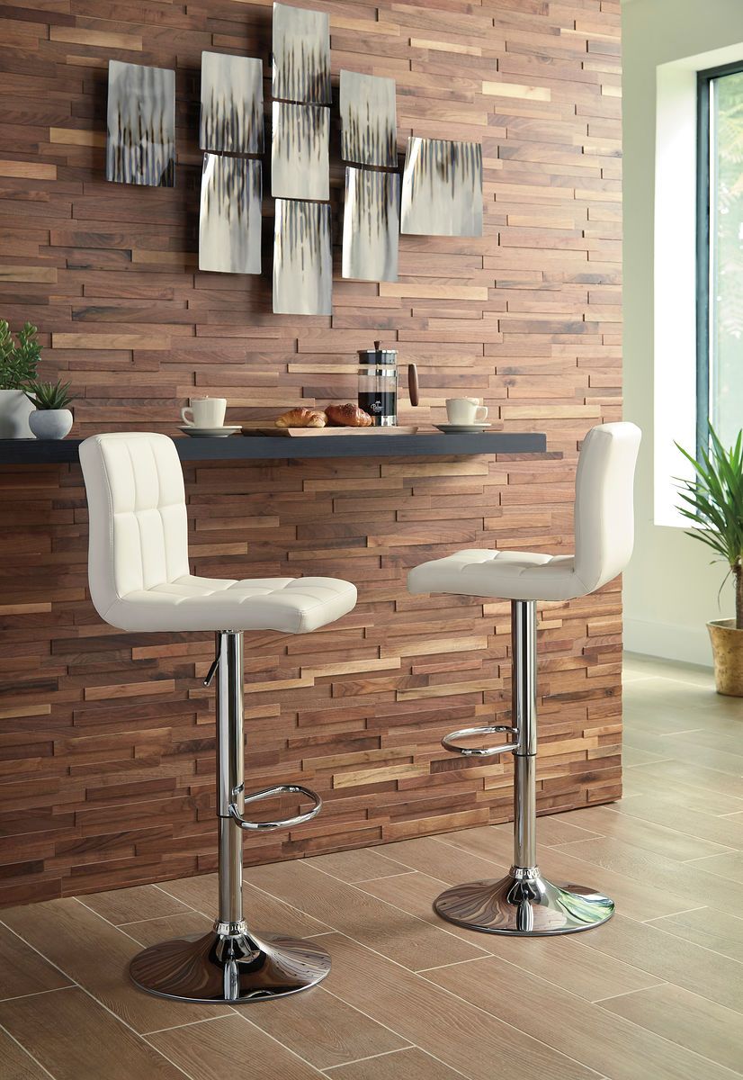 Adjustable Height Bone Tall Swivel Barstool - Ashley shop at  Furniture