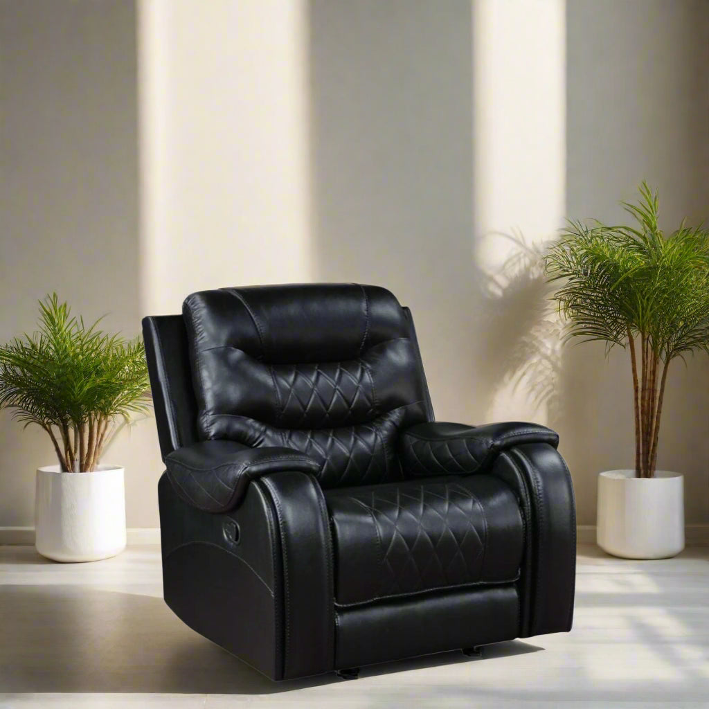 Brighton Black Recliner