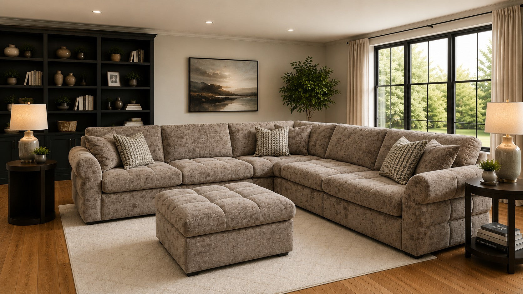 Truffle Ridge 5 Piece Power Reclining Sectional
