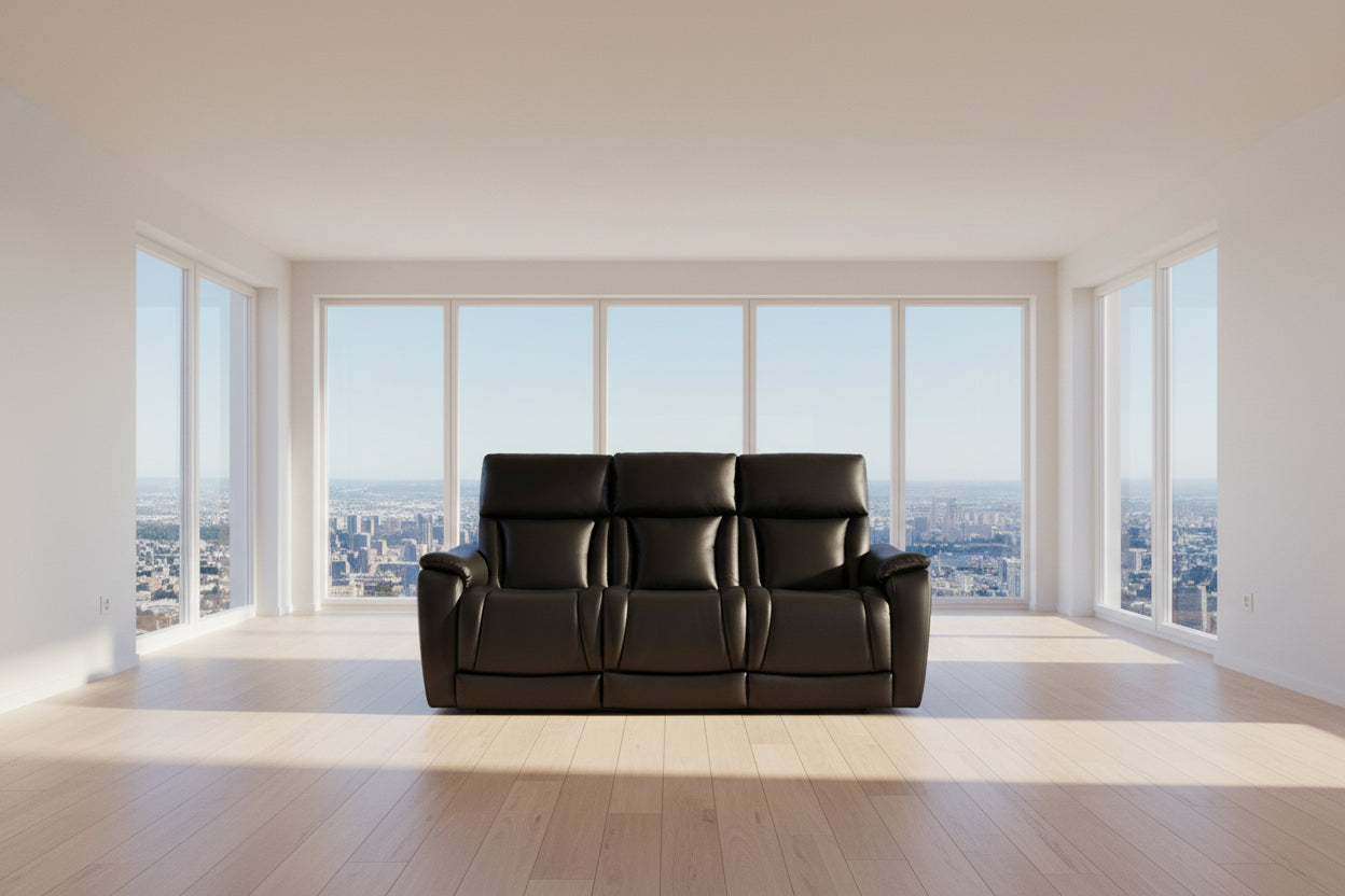 Zuri Black Power Reclining Sofa