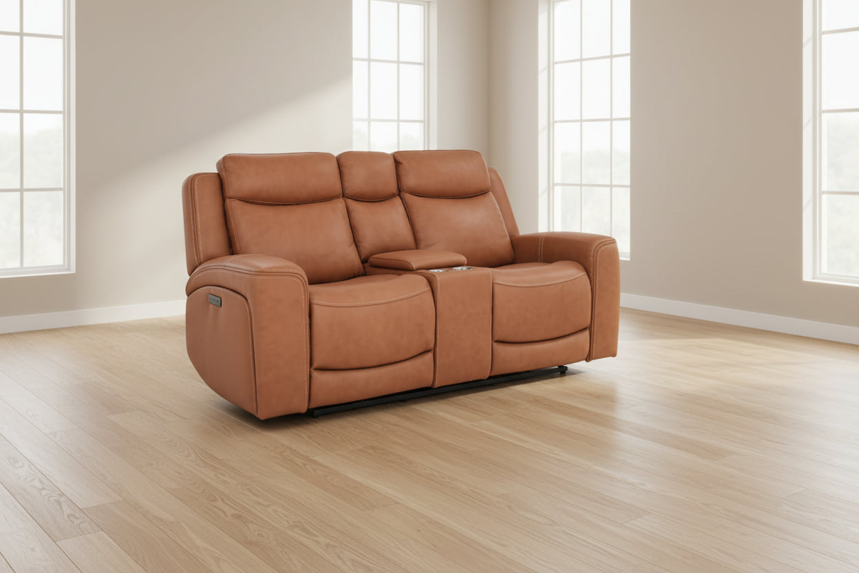 Aline Butternut Power Reclining Loveseat