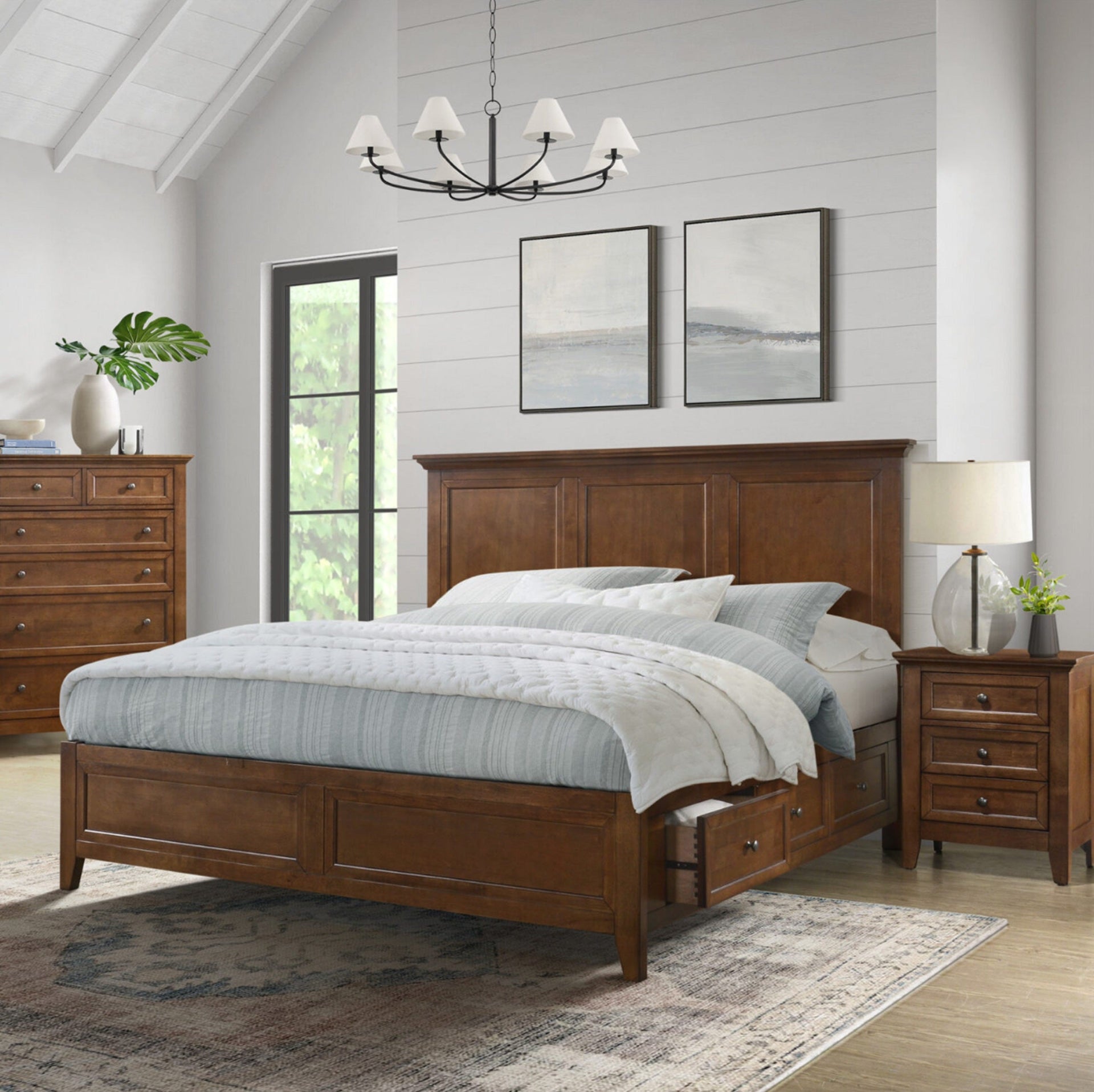 San Mateo Tuscan Cherry King Bed