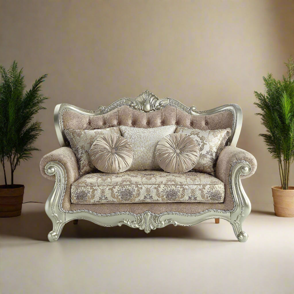 Mona Lisa Gold Loveseat