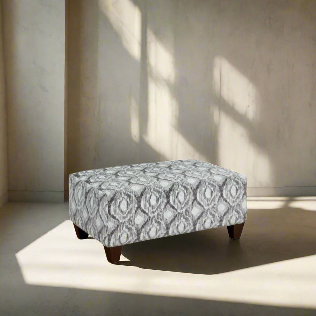Stonewash Char Cocktail Ottoman