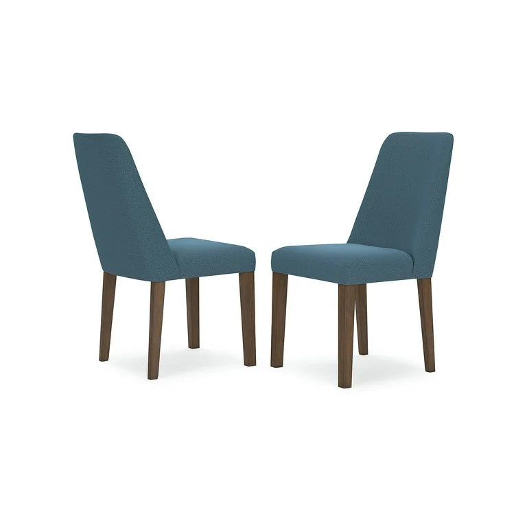 Lyncott - Dining Uph Side Chair (Set of 2) - Blue / Brown