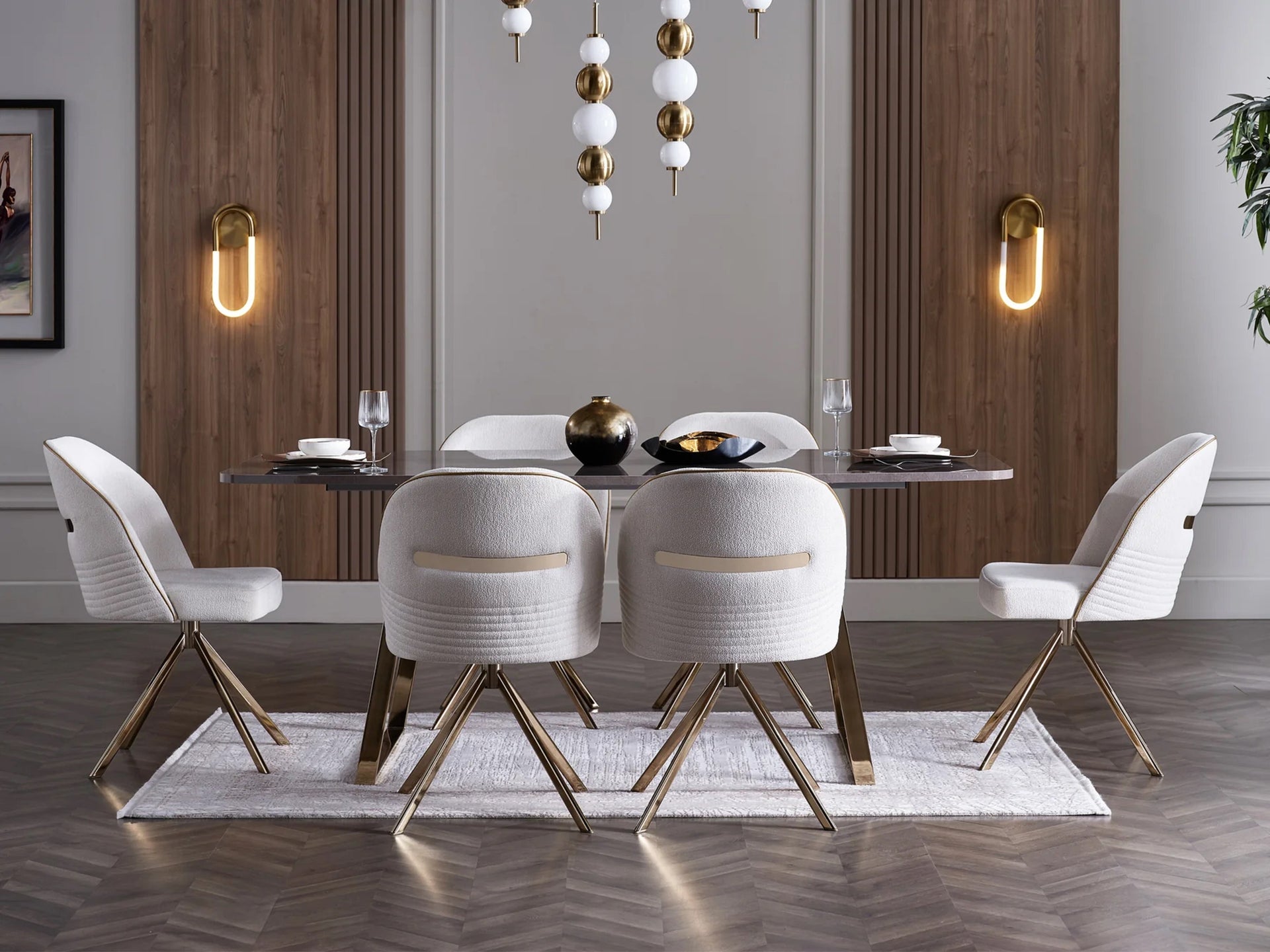 Veronica Table + 6 Side Chairs