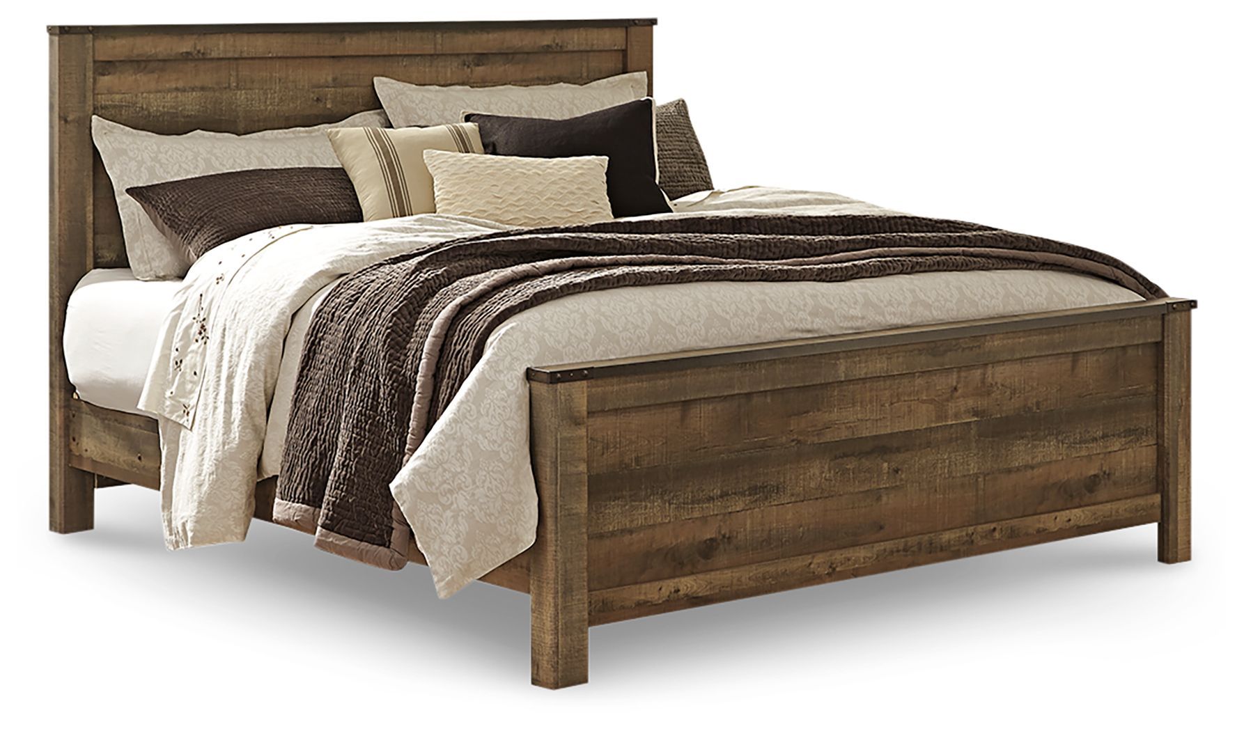 Trinell - King Panel Bed - Brown